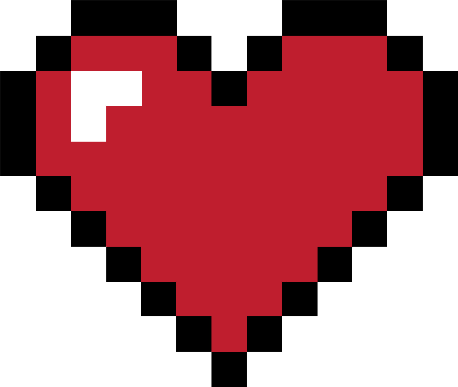 Pixel Heart Clipart - Png Download (2048x2048), Png Download