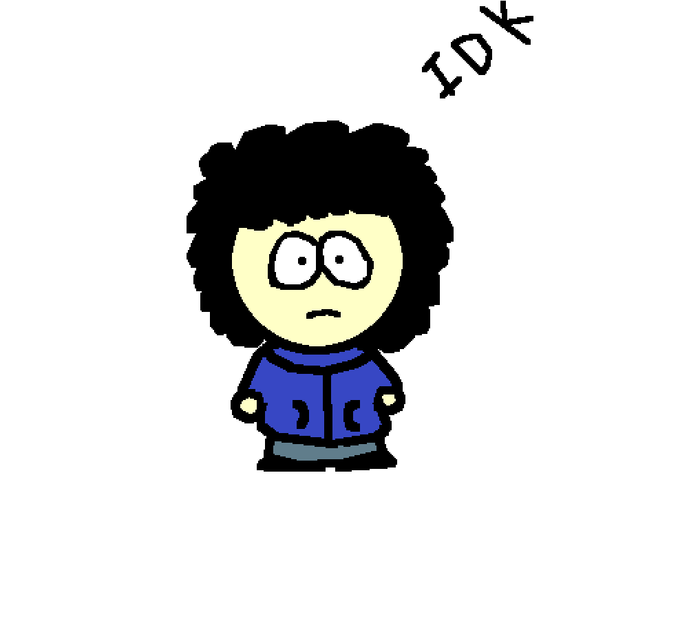 Cess In A South Park Style Clipart (1001x931), Png Download