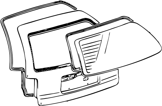 Genuine Toyota Boot Lid/tailgate Weatherstrip Clipart (651x480), Png Download