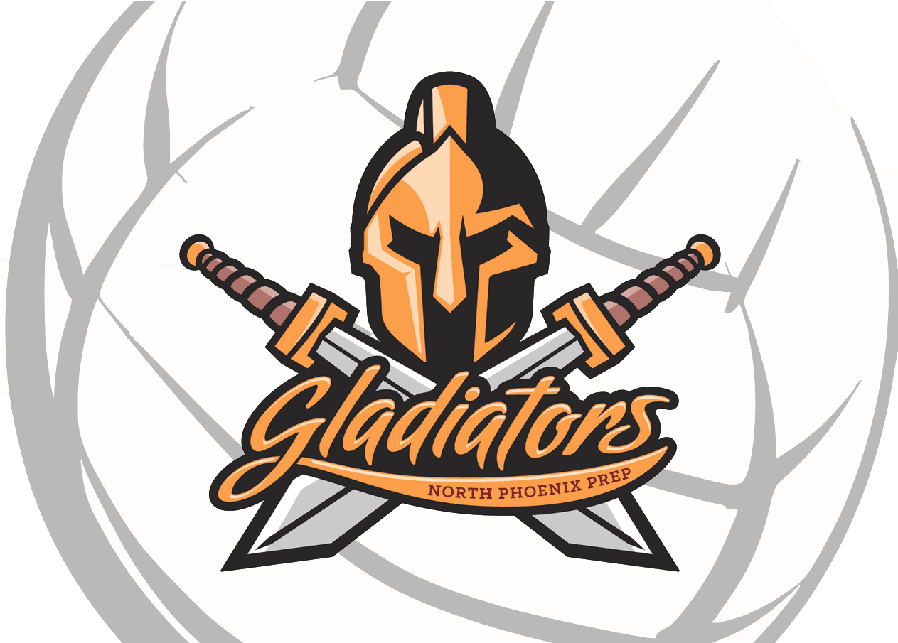 Gladiators North Phoenix Prep Clipart (2366x904), Png Download