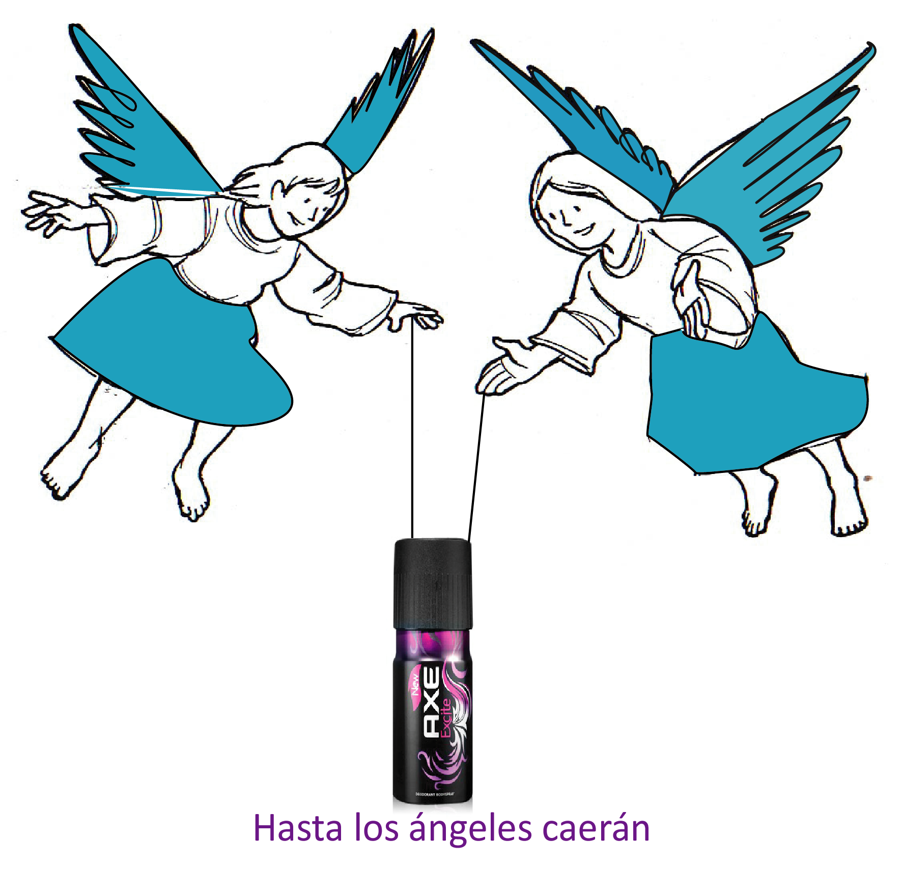 Axe Hasta Los Ángeles Caerán Clipart (1772x1758), Png Download