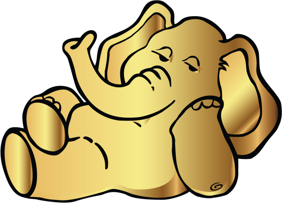 Golden Elephant Award Clipart (1000x649), Png Download
