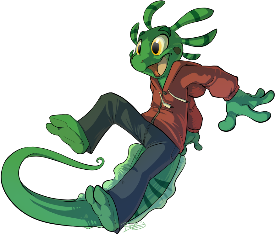 Lizard Guy Clipart (900x764), Png Download