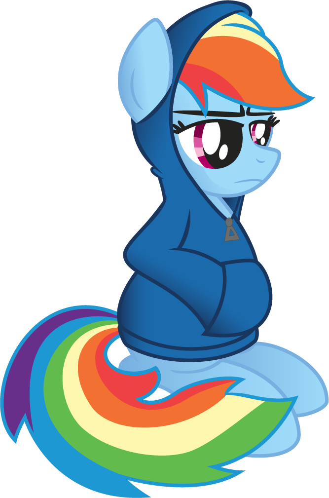 Rainbow Dash In A Clipart (667x1009), Png Download