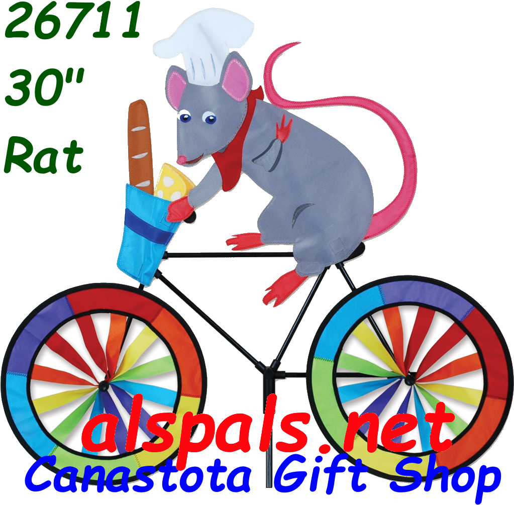 26711 Rat 30" Bicycle Spinners Clipart (1024x1024), Png Download