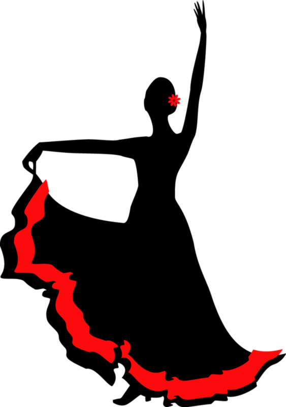 Ballroom Dance Silhouette Clipart (563x800), Png Download