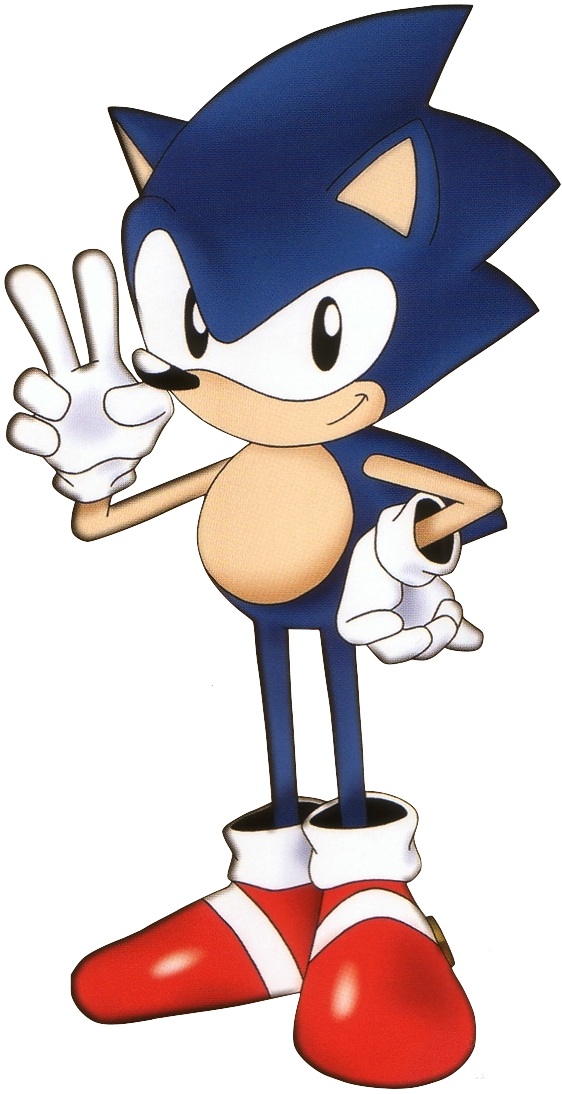 Sonic Ova Sonic Clipart (562x1094), Png Download