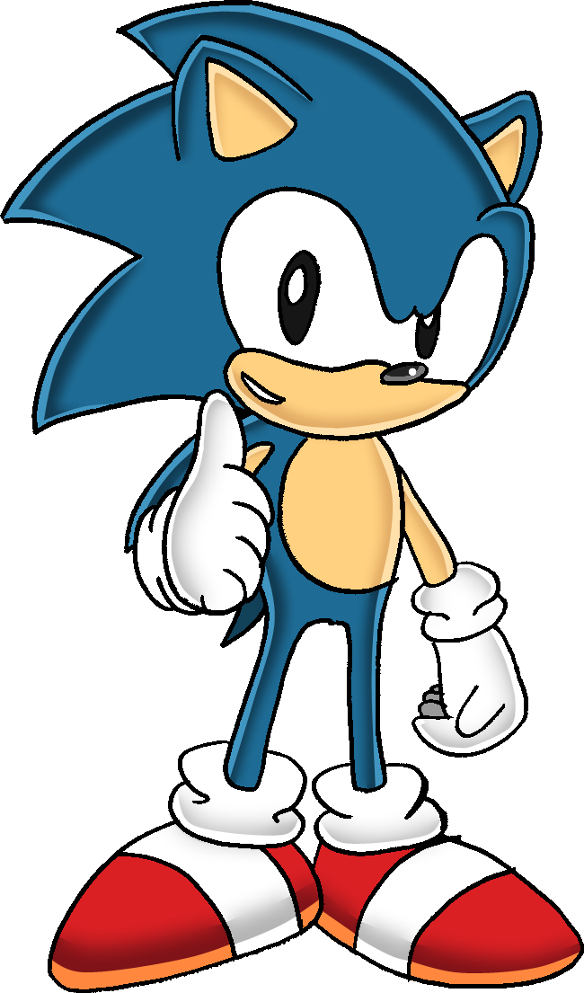 Sonic The Hedgehog Clipart Classic - Png Download (650x1105), Png Download