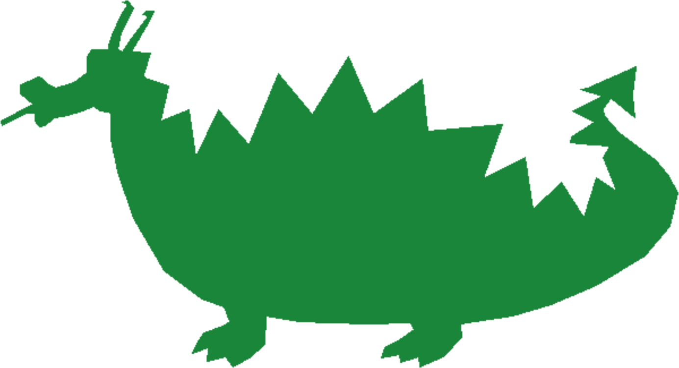 Komodo Legendary Creature Line Clipart (1385x750), Png Download