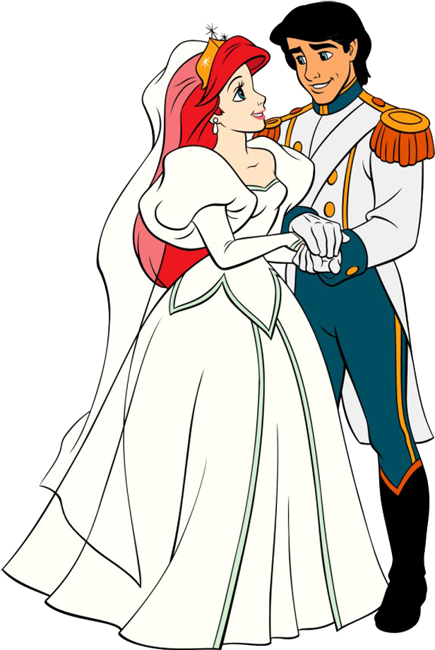 La Sirenita Y El Principe Clipart (625x925), Png Download