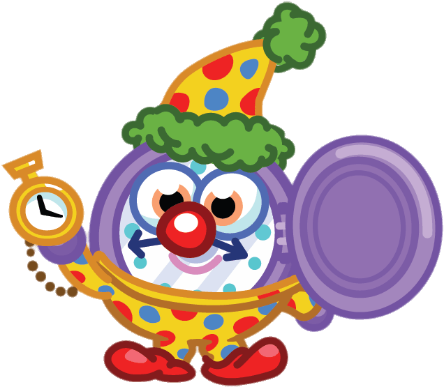 Holmes The Clockity Wockity Circus Act Clipart (648x555), Png Download