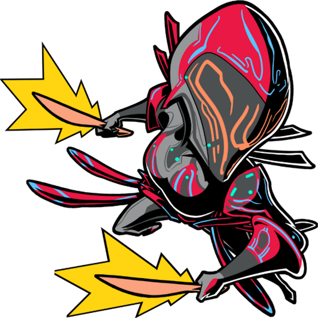 Trinity In Action Warframe Gaming Freetoedit Clipart (1024x1024), Png Download
