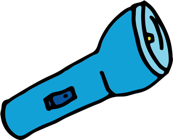 Doodle Flashlight Clipart (618x618), Png Download