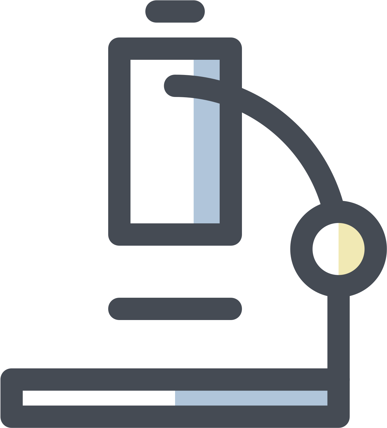 The Icon Is Depicting A Microscope Clipart (1600x1600), Png Download