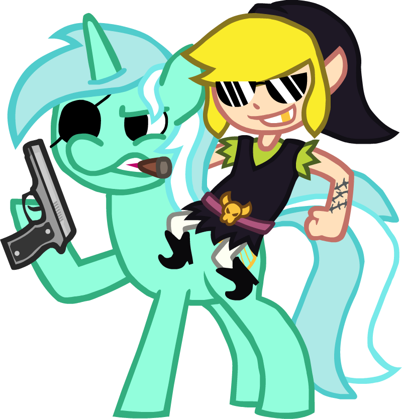 Leidenpierce, Cigar, Crossover, Eyepatch, Gun, Link, Clipart (800x834), Png Download