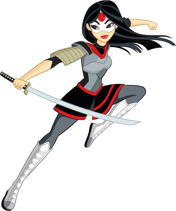 Dc Super Hero Girls Katana Clipart (600x720), Png Download