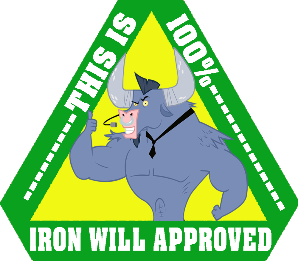 Iron Will Approved Pony Green Yellow Text Clip Art - Png Download (1000x875), Png Download