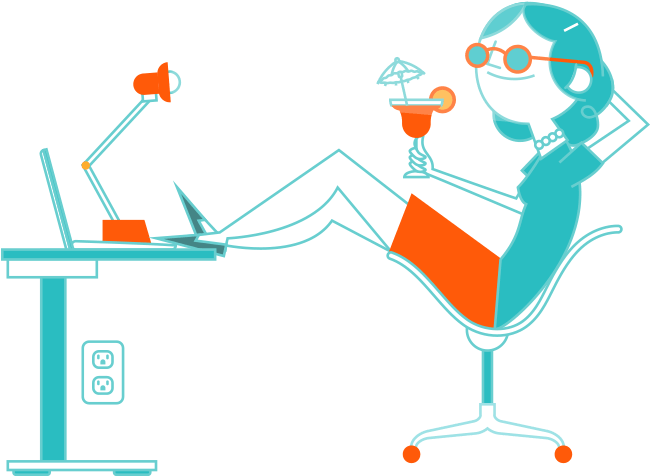 This Hr Professional Is Relaxing With A Virgin Daiquiri Clipart (850x700), Png Download