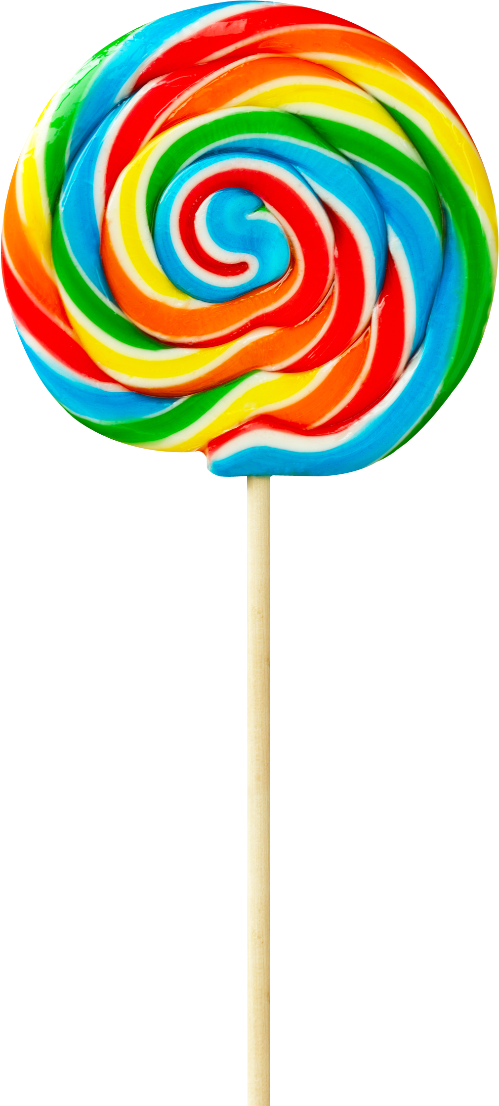 Rainbow Clipart Lollipop - Png Download (1148x2328), Png Download