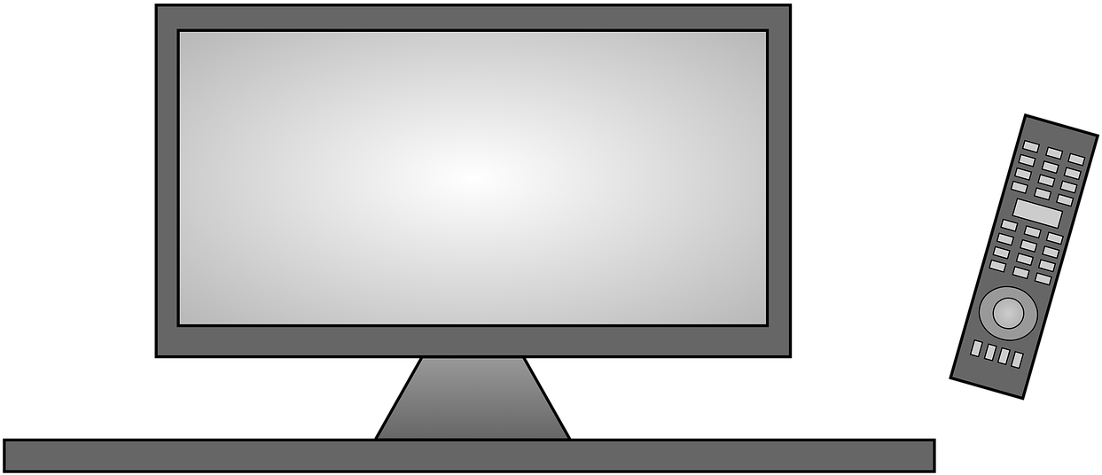 Tv Remote Control Movie Clipart (1280x640), Png Download