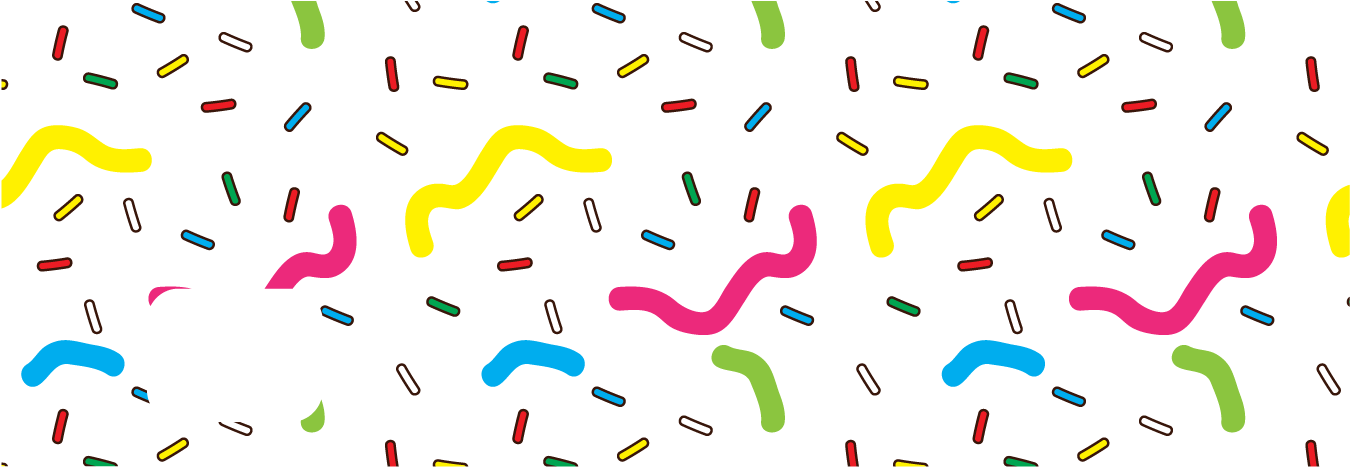 Sprinkles And Squiggles Clipart (1500x600), Png Download