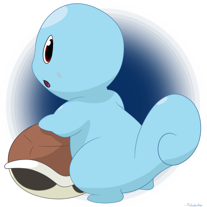 Squirtle Slips Out Clipart (700x700), Png Download