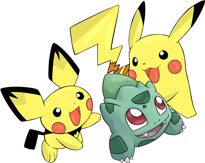 Baby Pikachu Baby Eevee (veve) Like In Bebe Baby Bulbasaur Clipart (775x575), Png Download