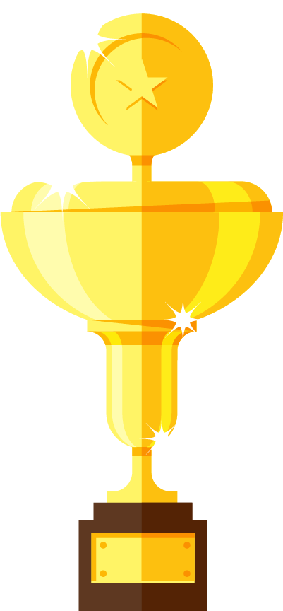 Golden Award Clipart (401x864), Png Download