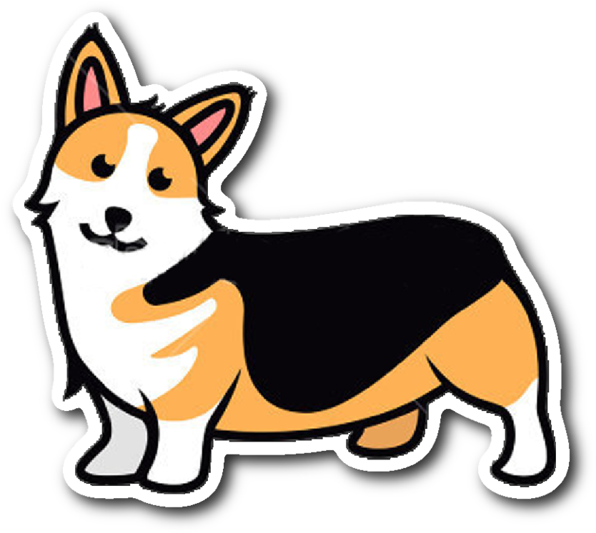 Corgi Love Clipart (1024x1024), Png Download