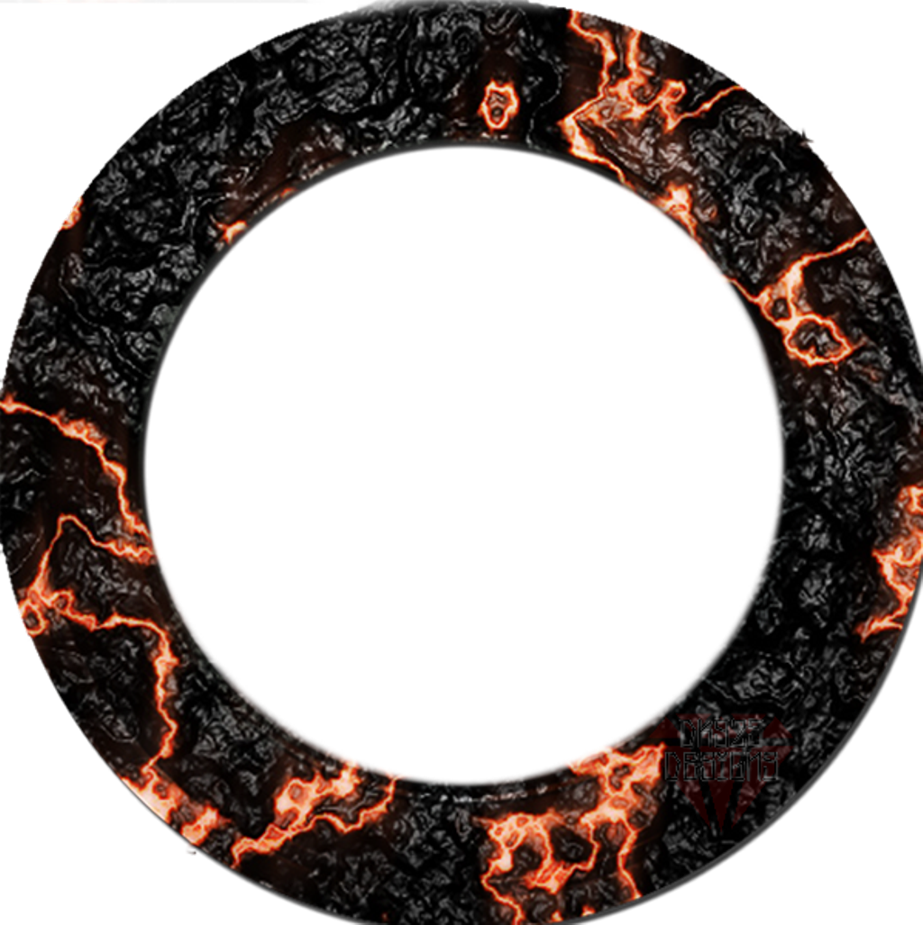 Circle Ring Ringoffire Fire Magma Lava Neon Dk925design Clipart (1024x1027), Png Download