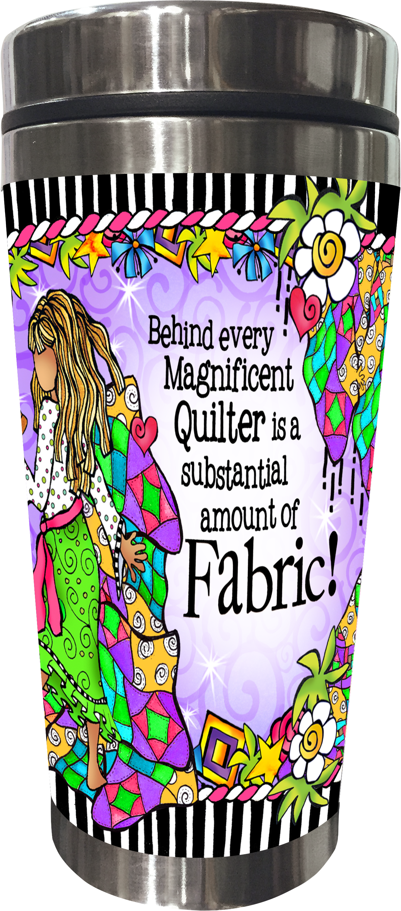 Behind Every Magnificent Quilter Is A Substantial Amount Clipart (1554x3182), Png Download