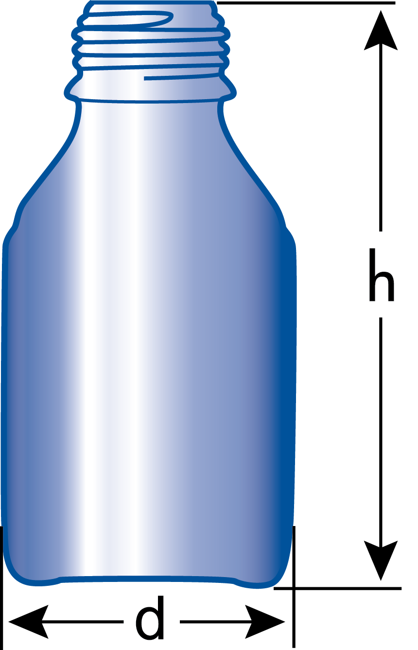 Bottle, Reagent, Blank, Without Cap Art Clipart (860x1337), Png Download