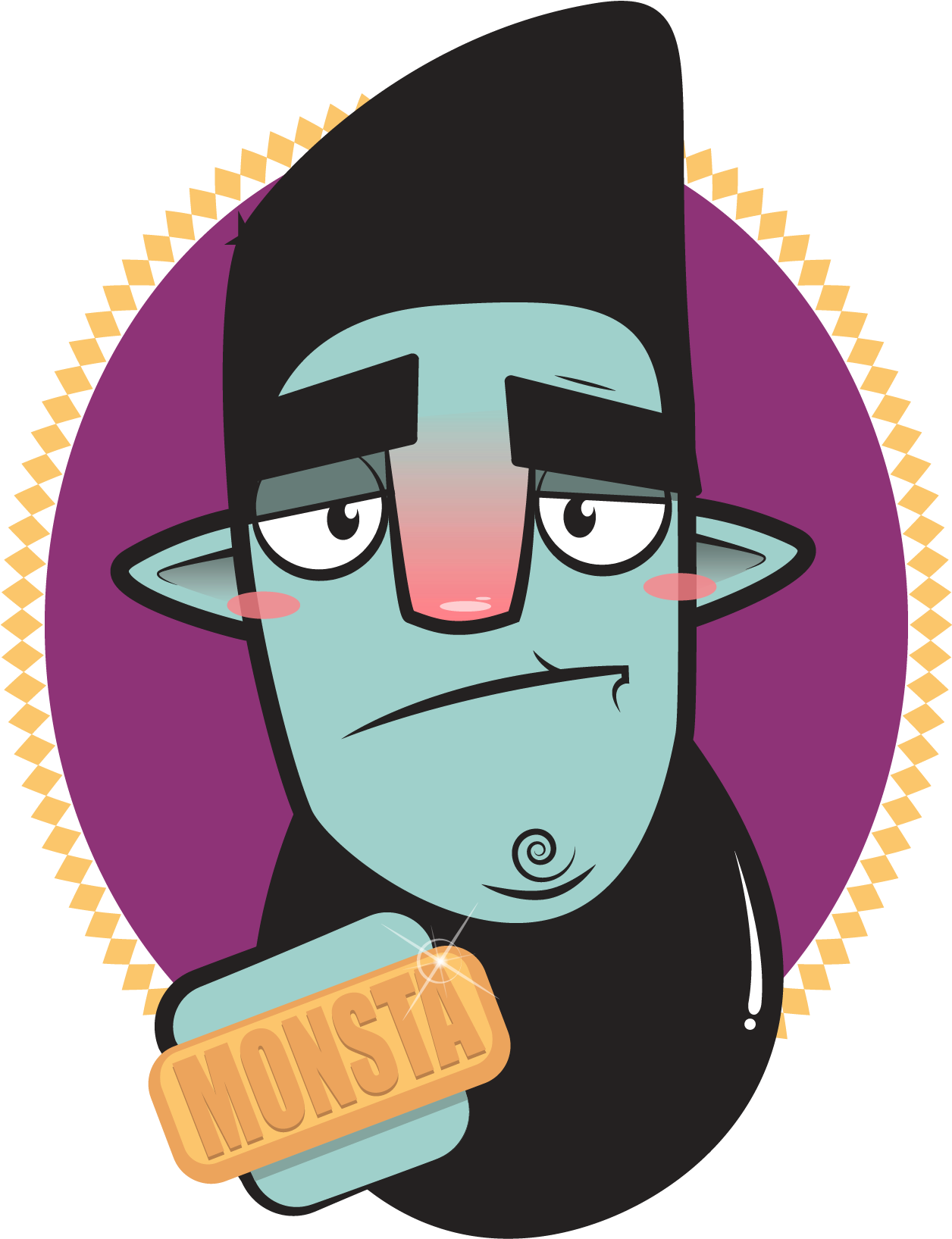 Bling Bling Sticker Mcapmonsta Clipart (1275x1755), Png Download