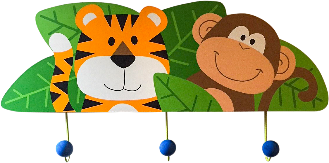 Zoo Wall Plaque With Hooks Clipart (1224x1632), Png Download