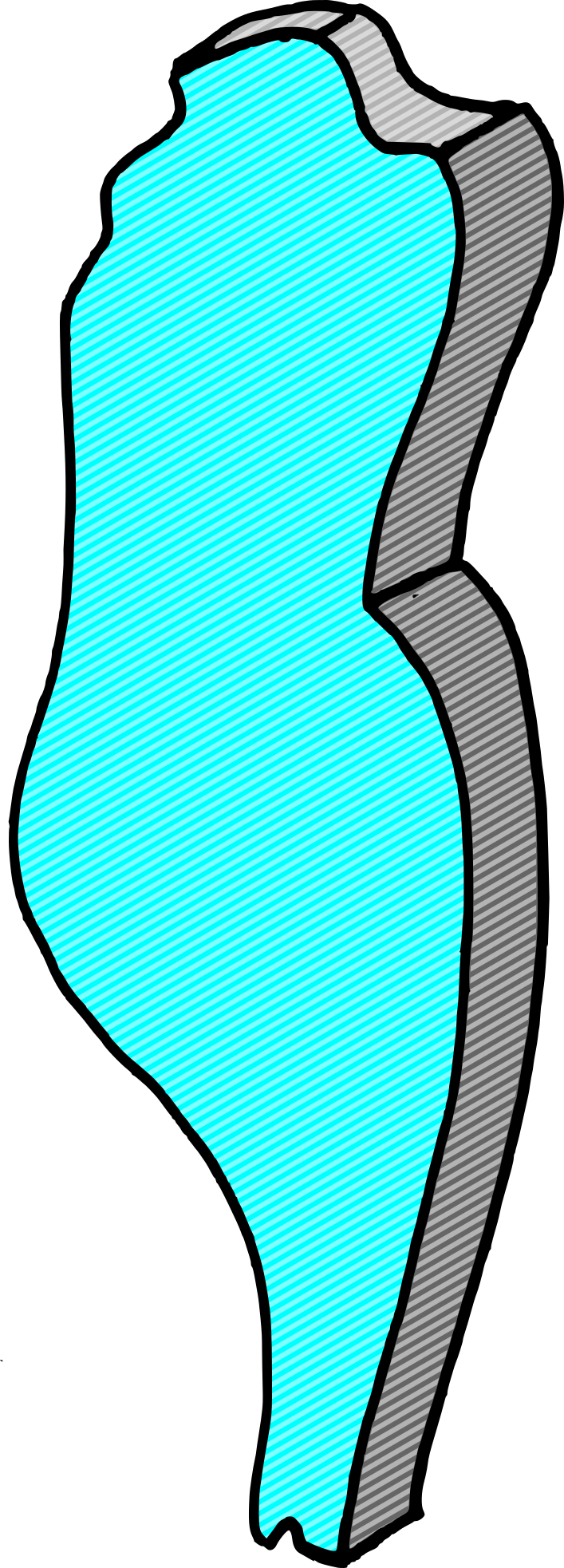 Draw-coffin Clipart (707x1965), Png Download