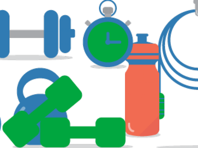 Fitness Clipart Blue - Png Download (640x480), Png Download