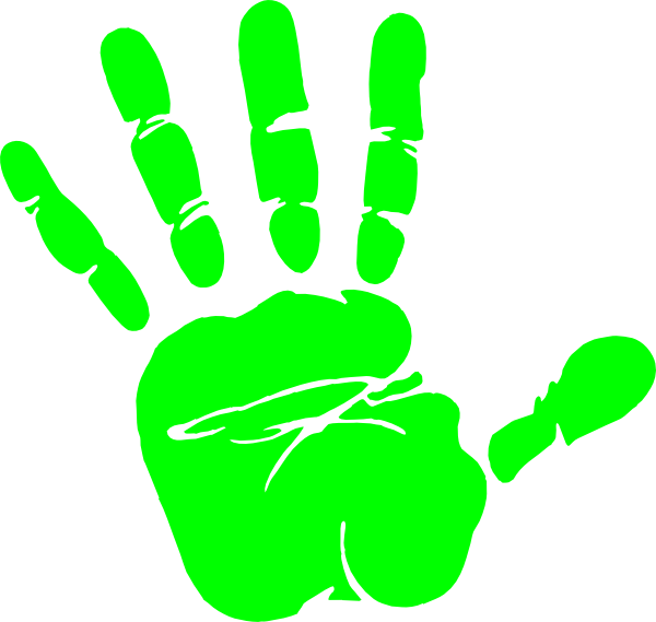 This Free Clip Arts Design Of Hand Print - Png Download (600x569), Png Download