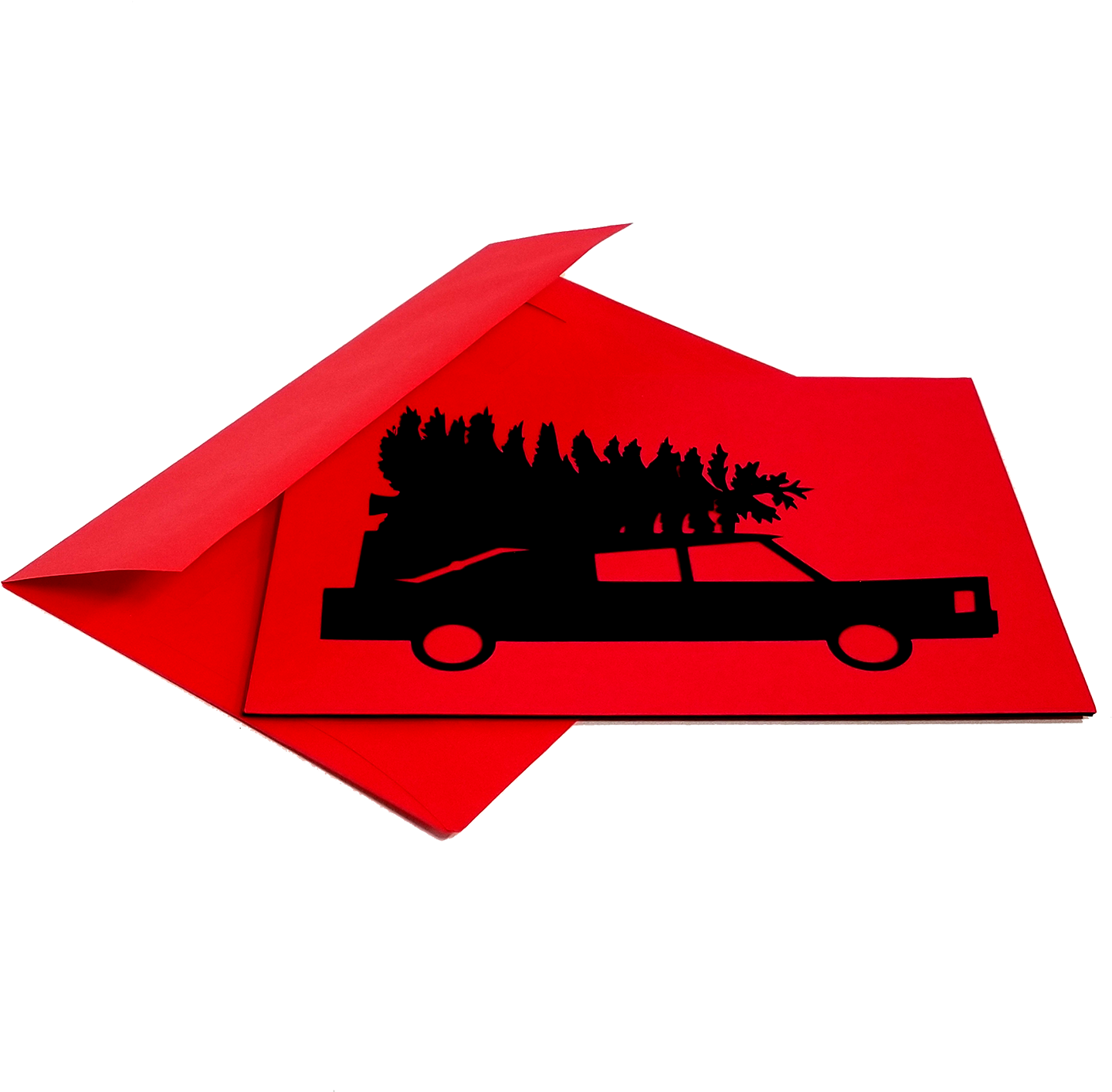 Hearse With Christmas Tree Clipart (1500x1500), Png Download