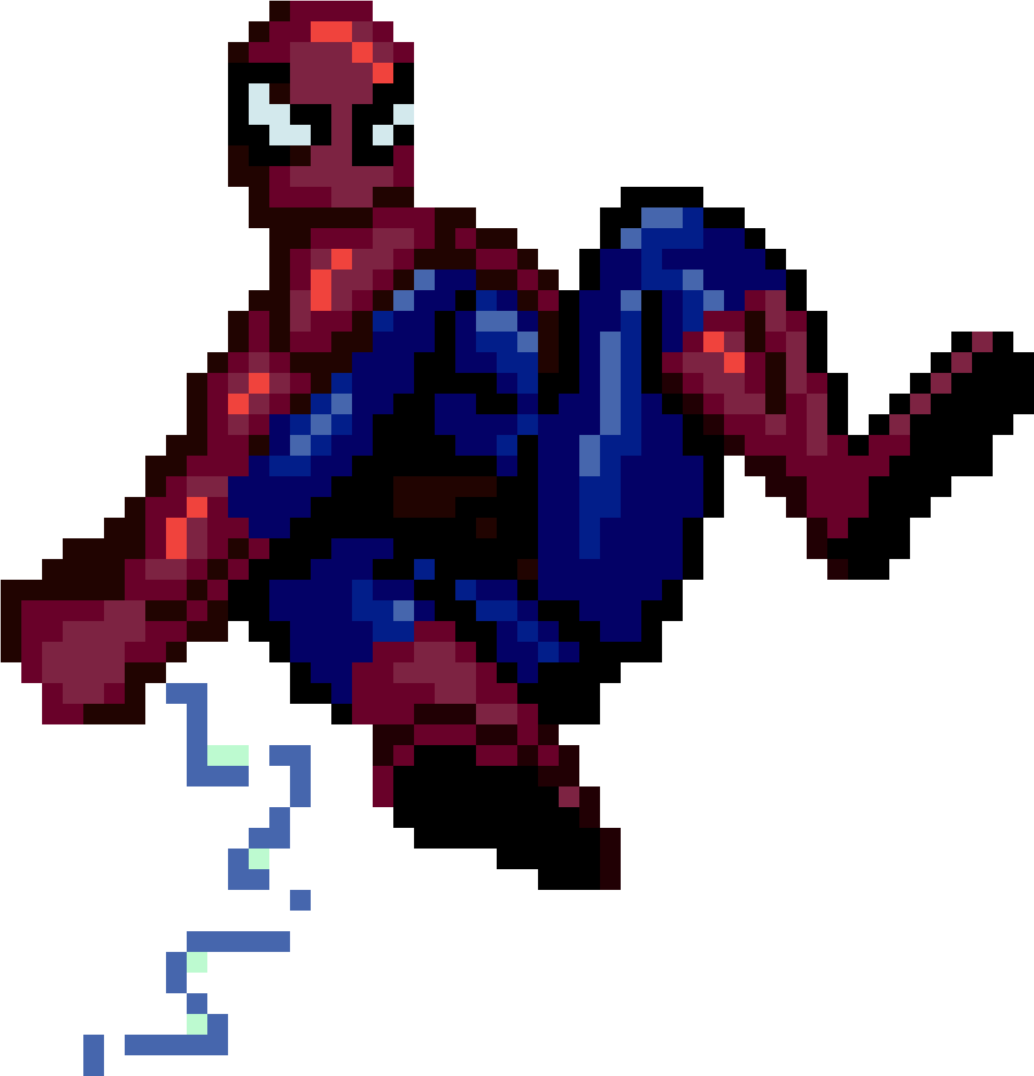 Spiderman Pixel Art Clipart (1650x1710), Png Download