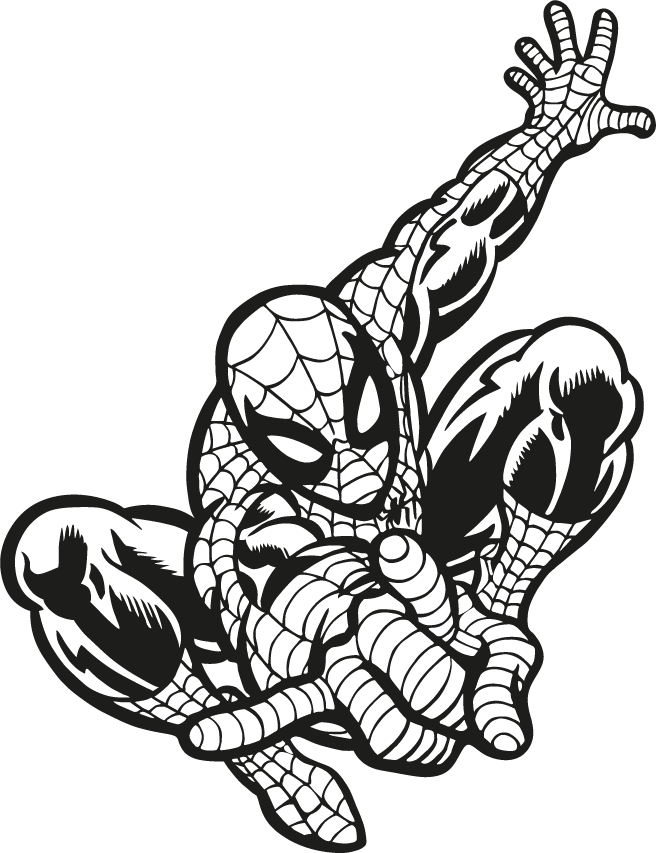 Clipart Hand Spiderman - Png Download (656x853), Png Download