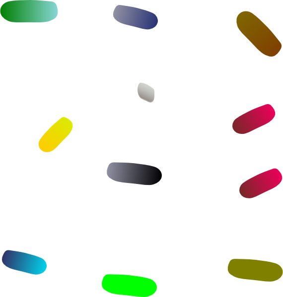 Bacteria Colours Clip Art - Png Download (570x599), Png Download