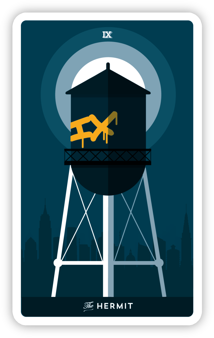 The Hermit 10th Card Clipart (1280x1696), Png Download