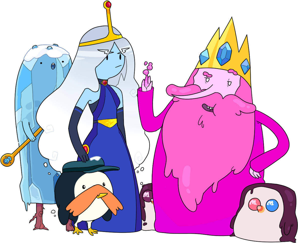 385kib, 1250x1000, Princess Icecube And Gumball King Clipart (1250x1000), Png Download