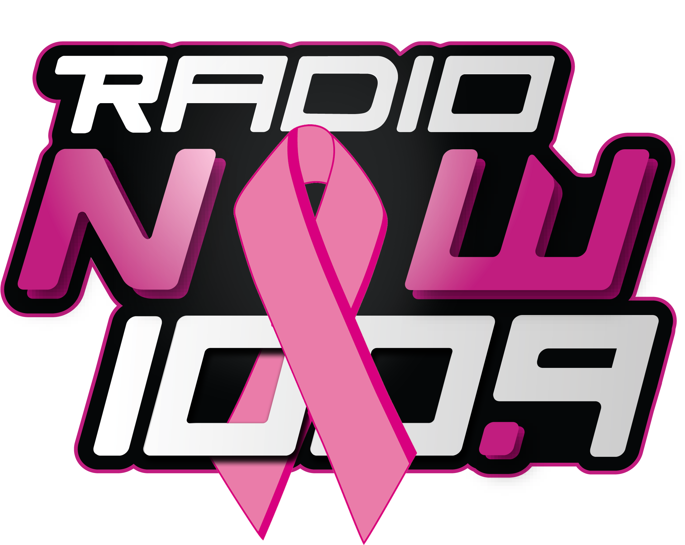 Radio Now Logo Breast Cancer Web Clipart (2550x1836), Png Download
