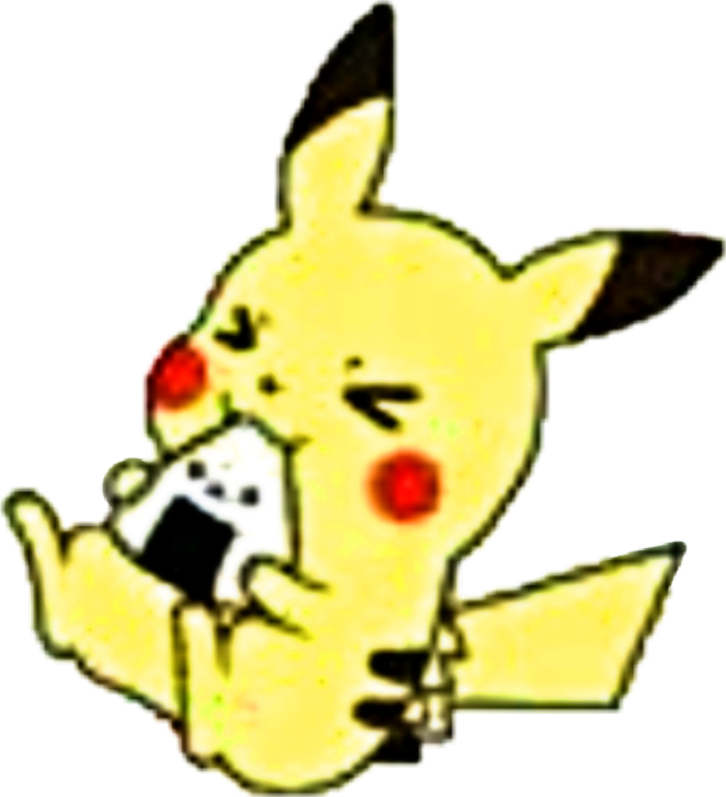 Pikachu Yellow Kawaii Pokemon Cute Smiley Food Clipart (1024x1124), Png Download