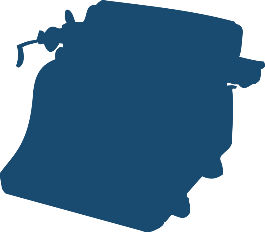 Blickensderfer Typewriter Silhouette Clipart (859x750), Png Download