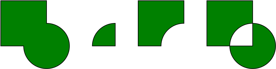 Boolean Operations On Paths Clipart (1000x400), Png Download