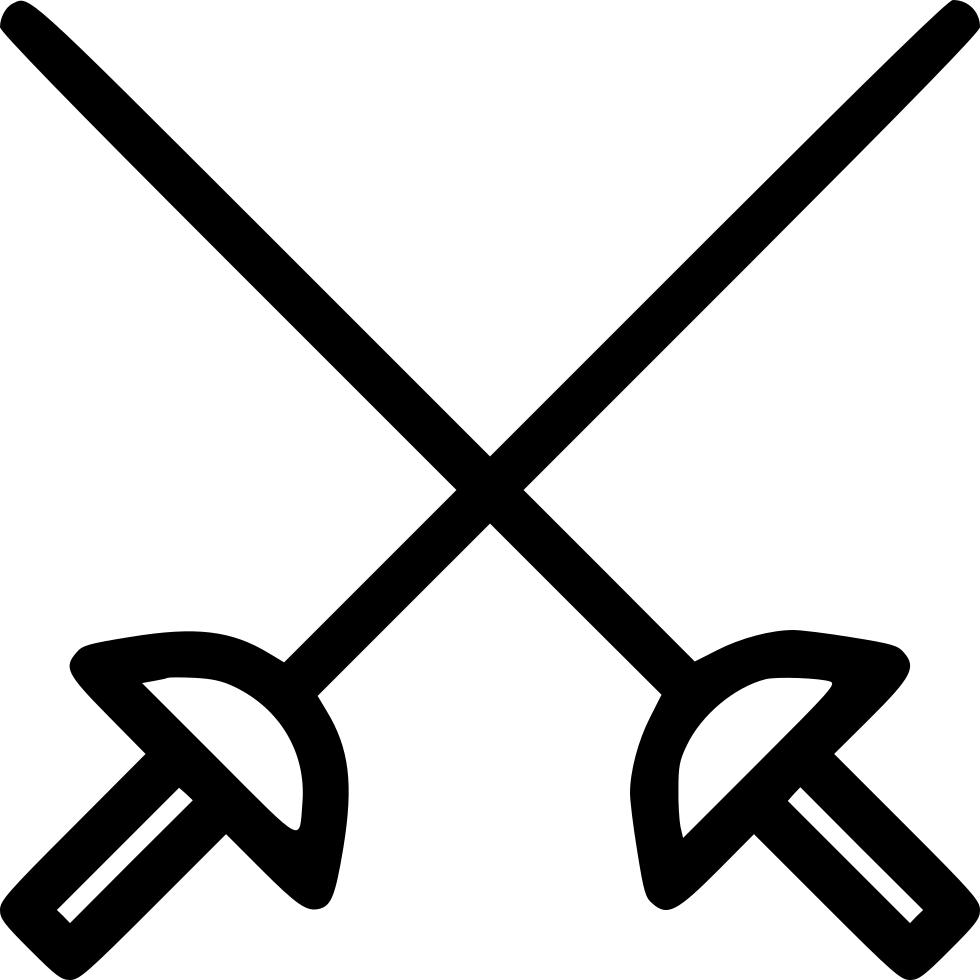 Fencing Sowrd Fight Png Clipart (980x980), Png Download