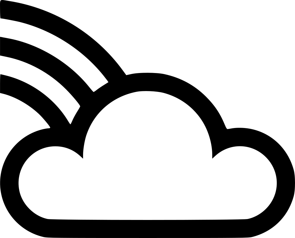 Cloud Rainbow Comments Clipart (980x792), Png Download