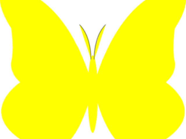 Butterfly Clipart Yellow - Png Download (640x480), Png Download